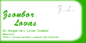 zsombor lovas business card